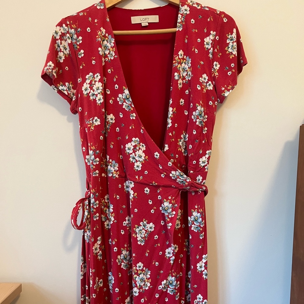 Loft wrap dress.